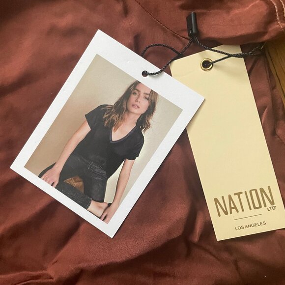 Nation LTD June Top in Black Cherry, XS, NWT - Picture 5 of 6